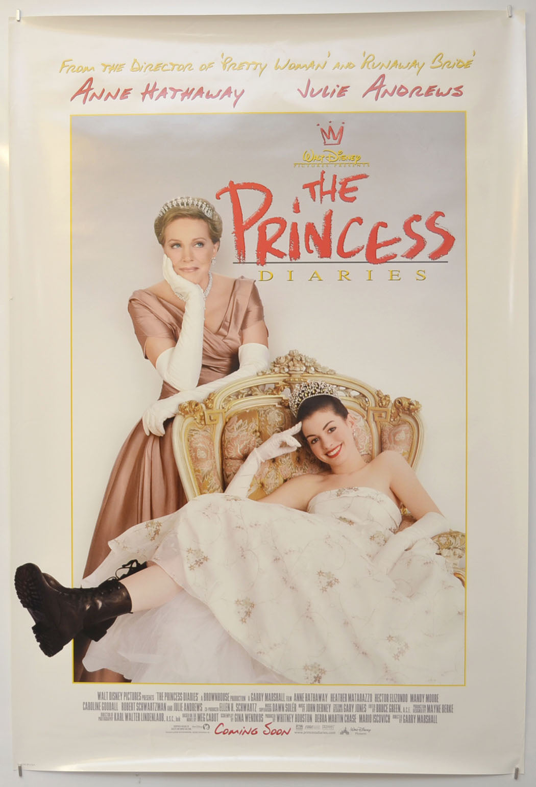 The Princess Diaries Original One Sheet Poster - Film Poster - Movie Poster