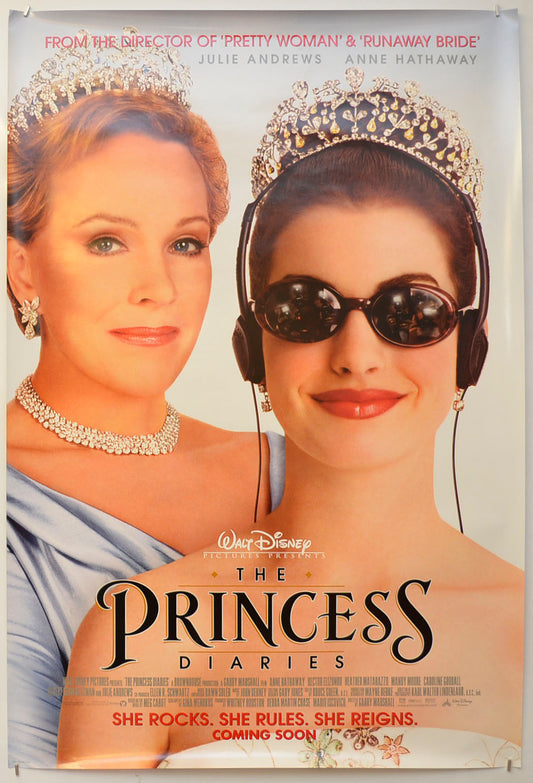 The Princess Diaries (Teaser / Advance Version) Original One Sheet Poster - Film Poster - Movie Poster