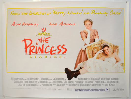 The Princess Diaries Original Quad Poster - Film Poster - Movie Poster  