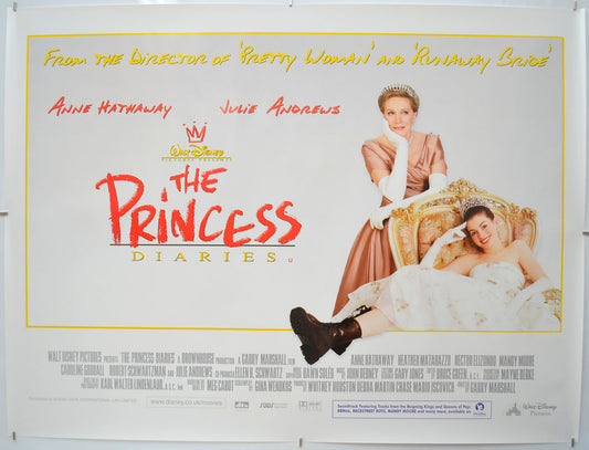 The Princess Diaries Original Quad Poster - Film Poster - Movie Poster