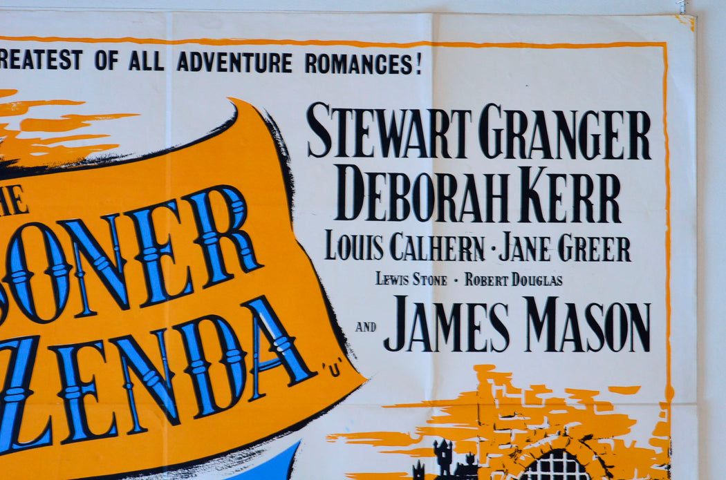 THE PRISONER OF ZENDA (Top Right) Cinema Quad Movie Poster 