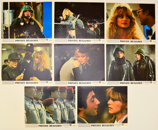 Private Benjamin Set of 8 Original Lobby Cards / Colour Front Of House Stills 