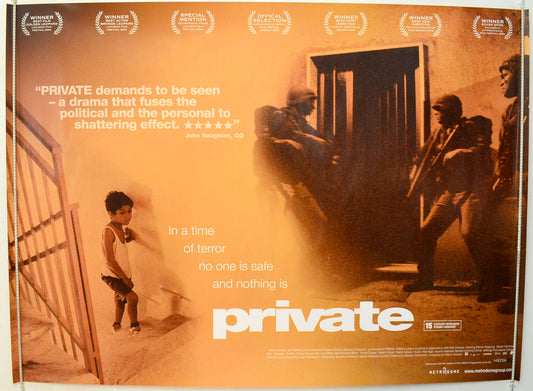 Private  Original British Quad Poster - Film Poster - Movie Poster