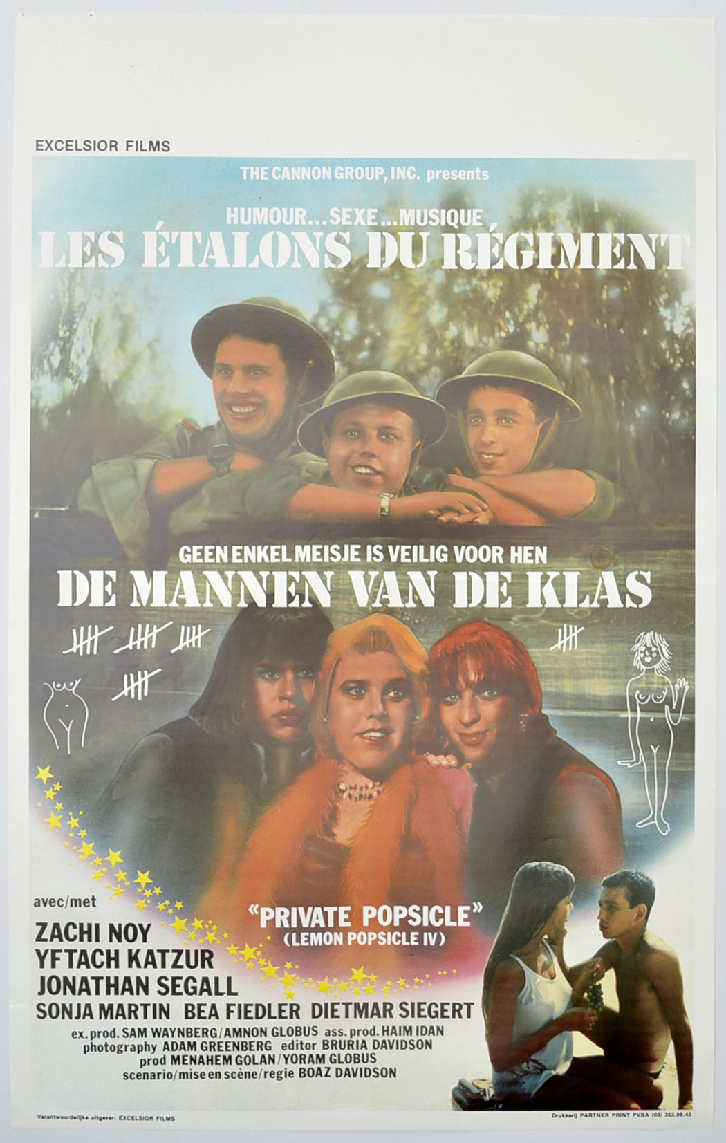 Private Popsicle Original Belgian Poster - Film Poster - Movie Poster