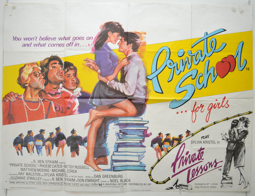 Private School  (a.k.a. Private School… For Girls)   Original Quad Poster - Film Poster - Movie Poster  