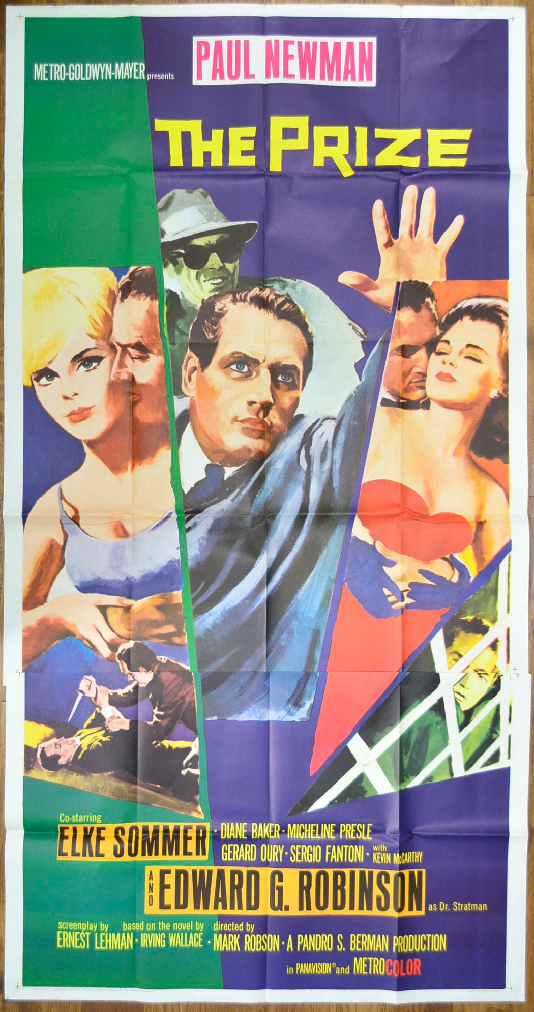 The Prize  (1969 re-release poster)  Original US 3-Sheet Poster - Movie Poster