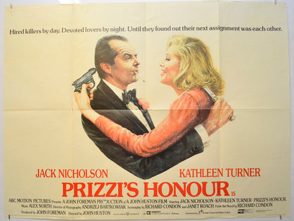 Prizzi’s Honour Original Quad Poster - Film Poster - Movie Poster