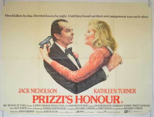 Prizzi's Honour   Original Quad Poster - Film Poster - Movie Poster 