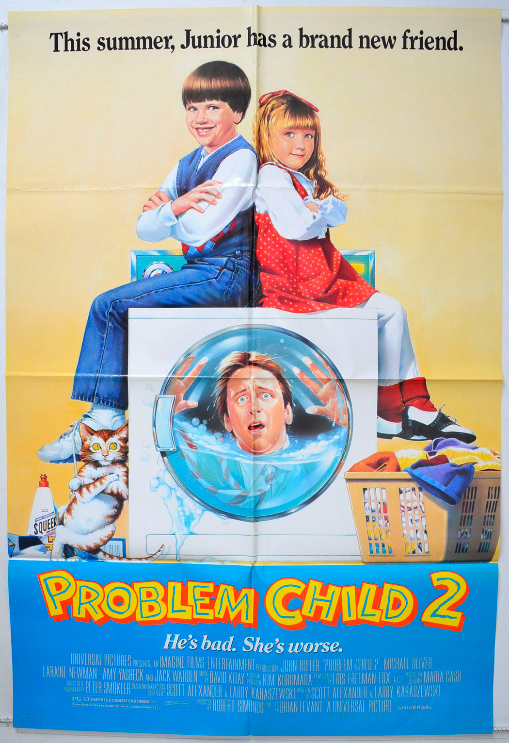 Problem Child Background “Problem Child 2” Original One Sheet Poster - Movie Poster – pastposters