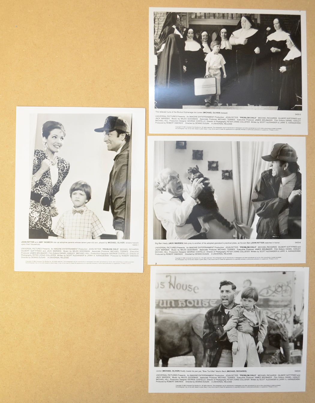 Problem Child 4 Original Black and White Press Stills (Photographs) 