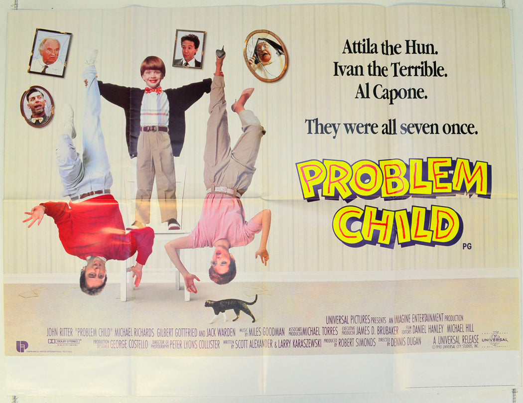 Problem Child Original British Quad Poster - Film Poster - Movie Poster 