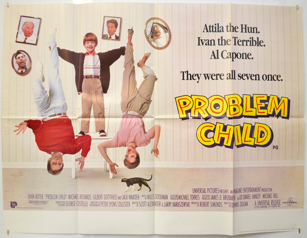 Problem Child Original Quad Poster - Film Poster - Movie Poster