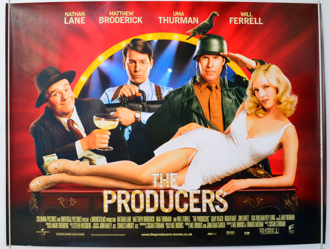 The Producers  Original British Quad Poster - Film Poster - Movie Poster