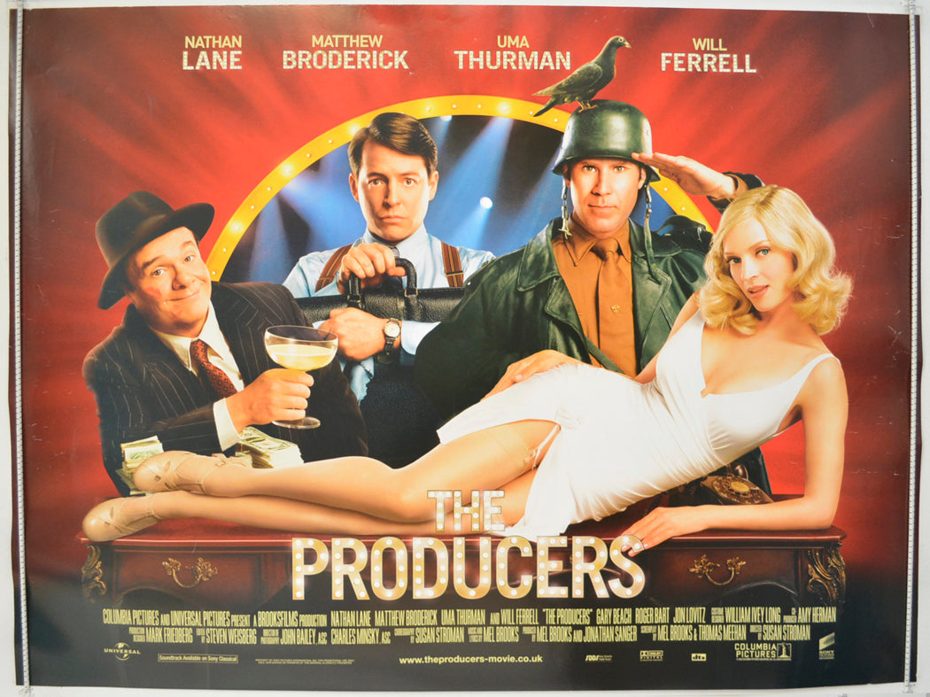 The Producers  Original Quad Poster - Film Poster - Movie Poster