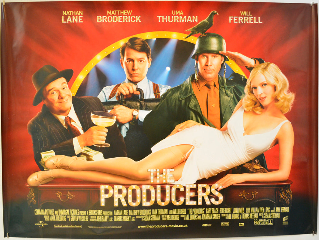 The Producers  Original Quad Poster - Film Poster - Movie Poster