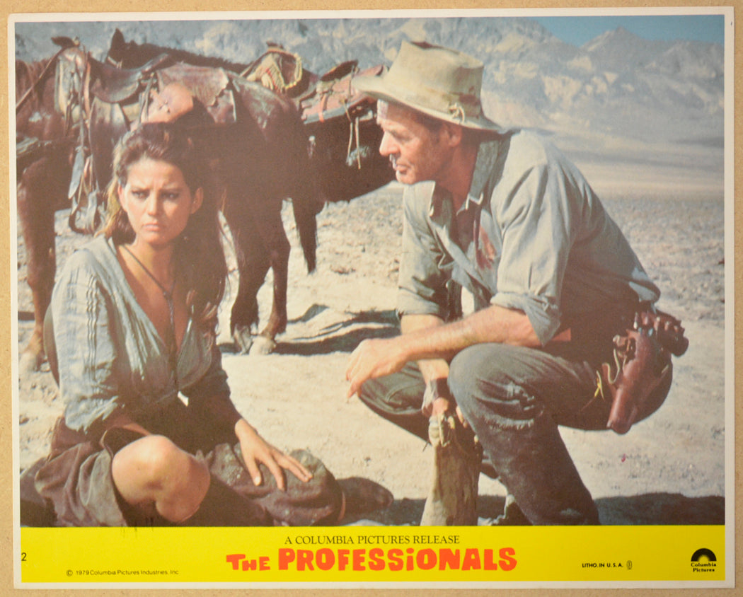 THE PROFESSIONALS (Card 2) Cinema Set of Colour FOH Stills / Lobby Cards 