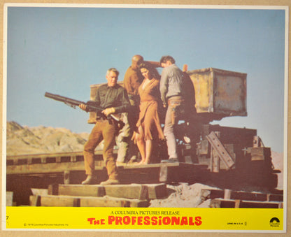 THE PROFESSIONALS (Card 7) Cinema Set of Colour FOH Stills / Lobby Cards 