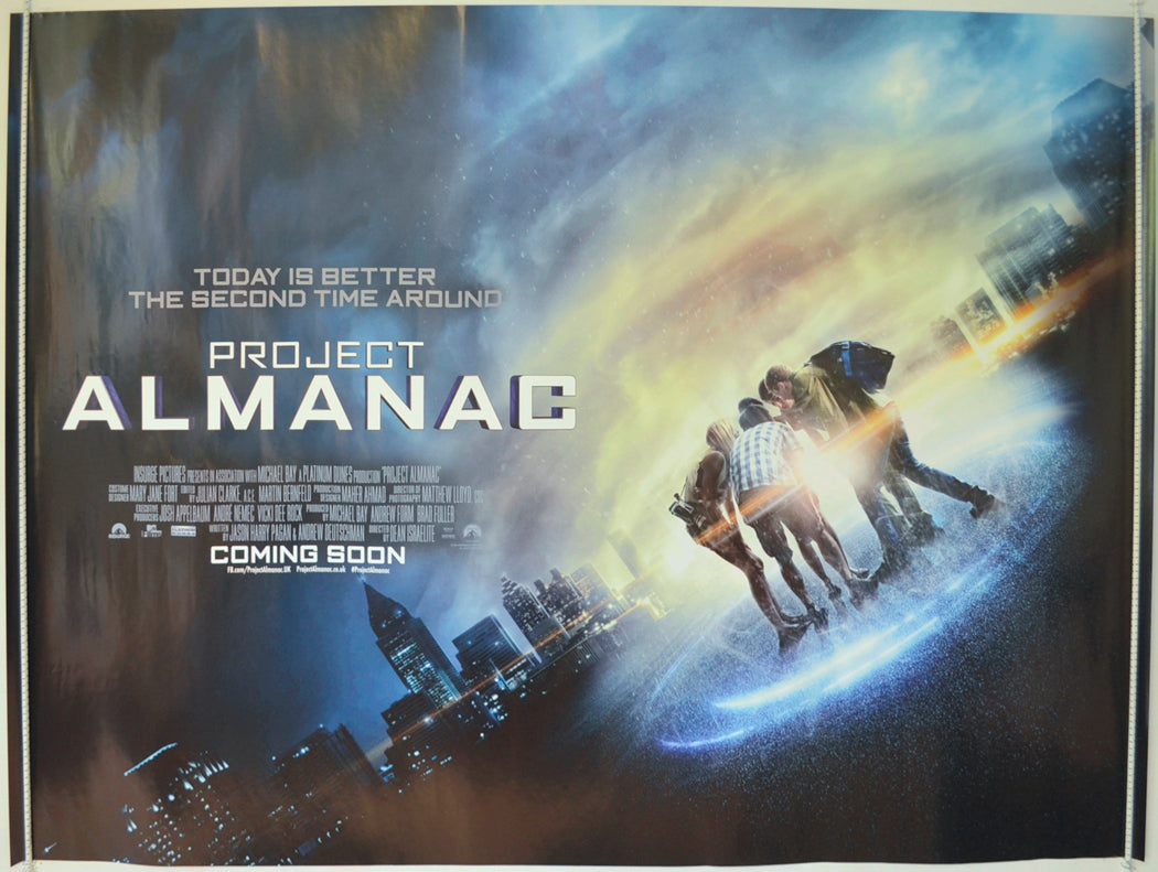 Project Almanac  (Teaser / Advance Version)  Original Quad Poster - Film Poster - Movie Poster 