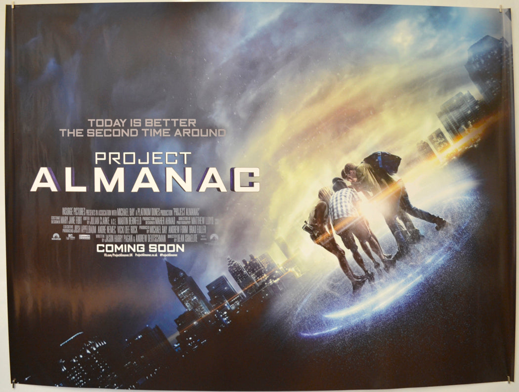 Project Almanac  (Teaser / Advance Version)   Original Quad Poster - Film Poster - Movie Poster