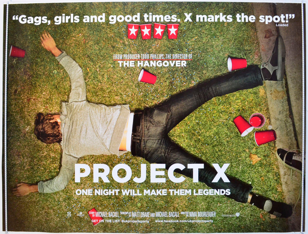 Project X Original British Quad Poster - Film Poster - Movie Poster 