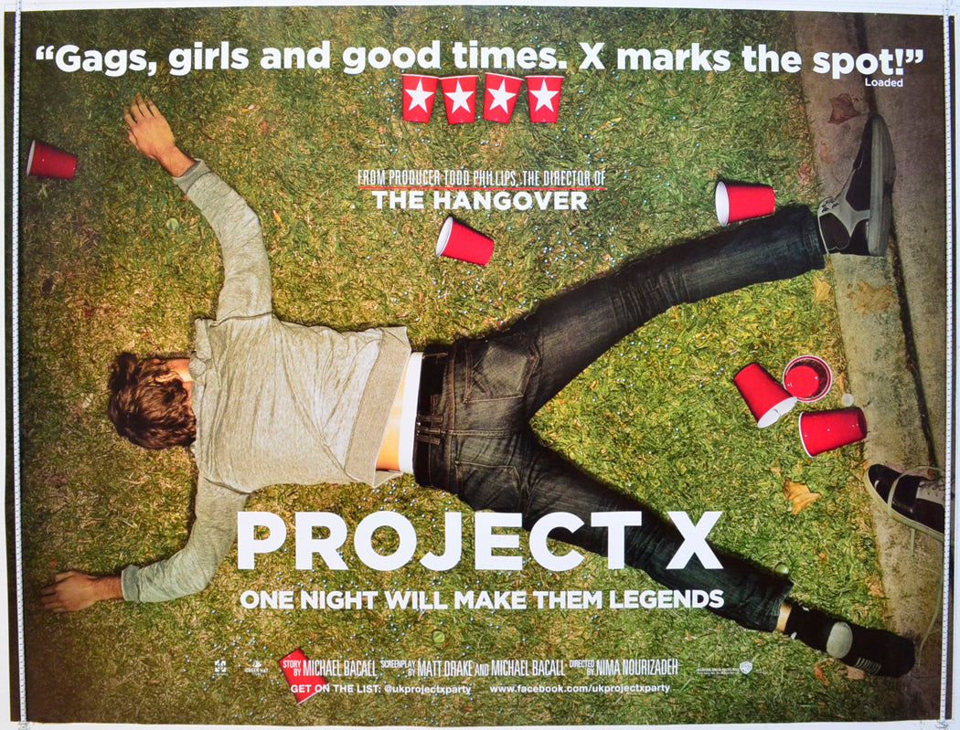 Project X Original British Quad Poster - Film Poster - Movie Poster 