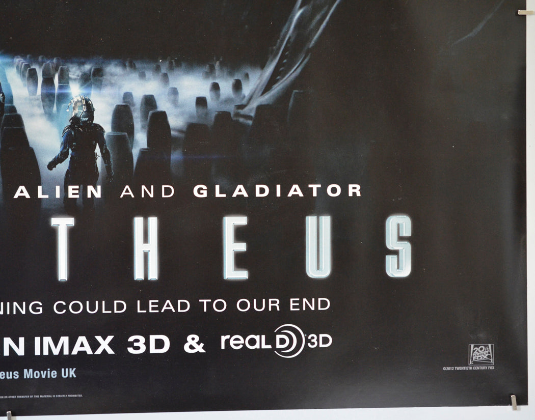 Prometheus (Bottom Right) Cinema Quad Movie Poster 