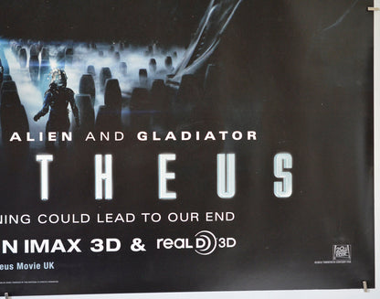 Prometheus (Bottom Right) Cinema Quad Movie Poster 