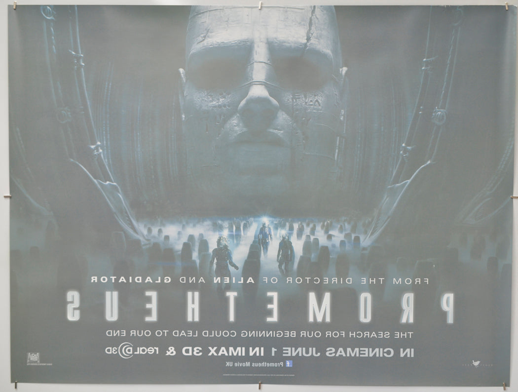 Prometheus (Back) Cinema Quad Movie Poster 