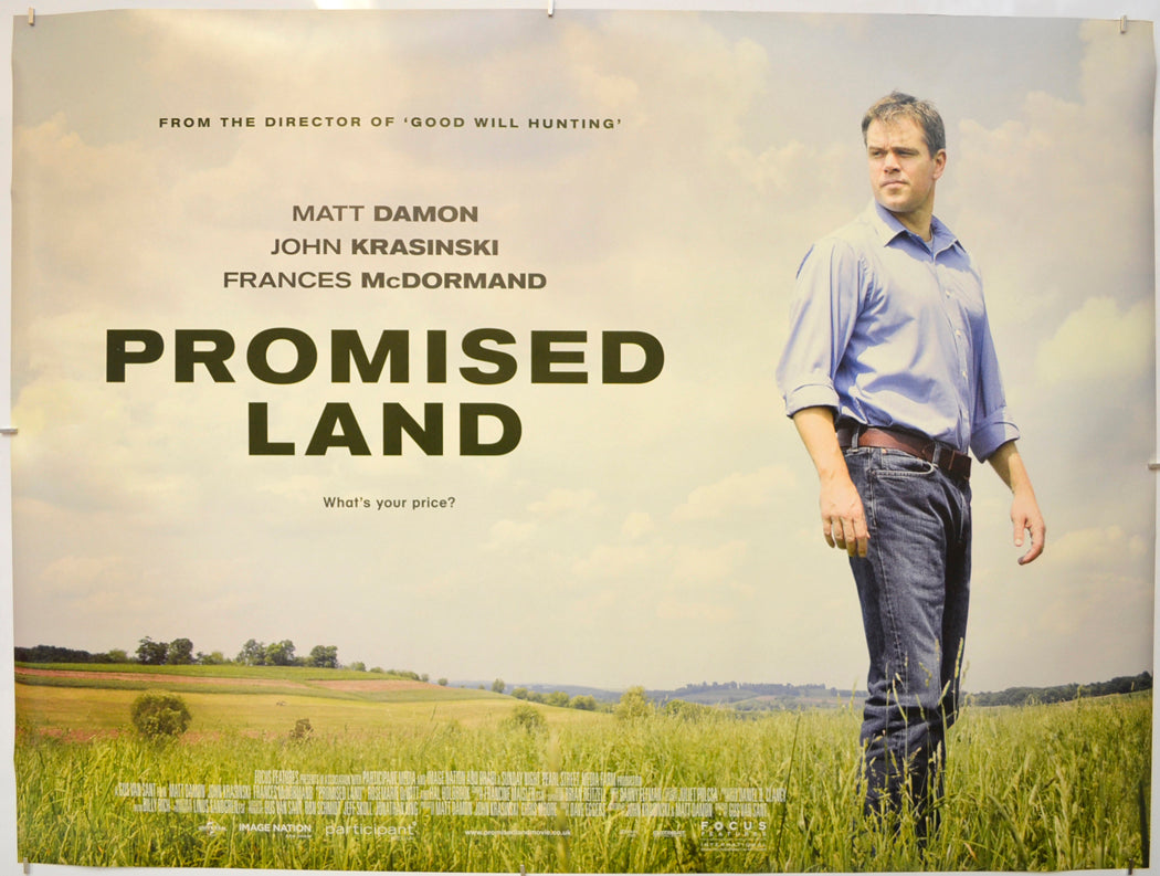 Promised Land  Original Quad Poster - Film Poster - Movie Poster