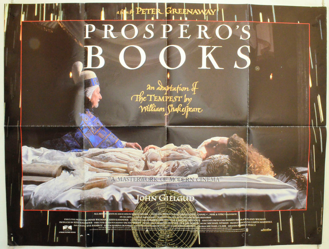 Prospero's Books Original British Quad Poster - Film Poster - Movie Poster 