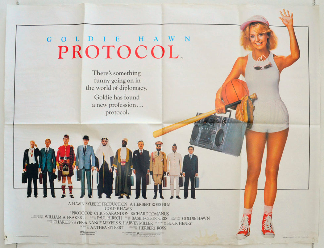 Protocol  Original British Quad Poster - Film Poster - Movie Poster 