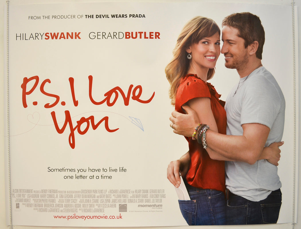 P.S. I Love You   Original Quad Poster - Film Poster - Movie Poster 