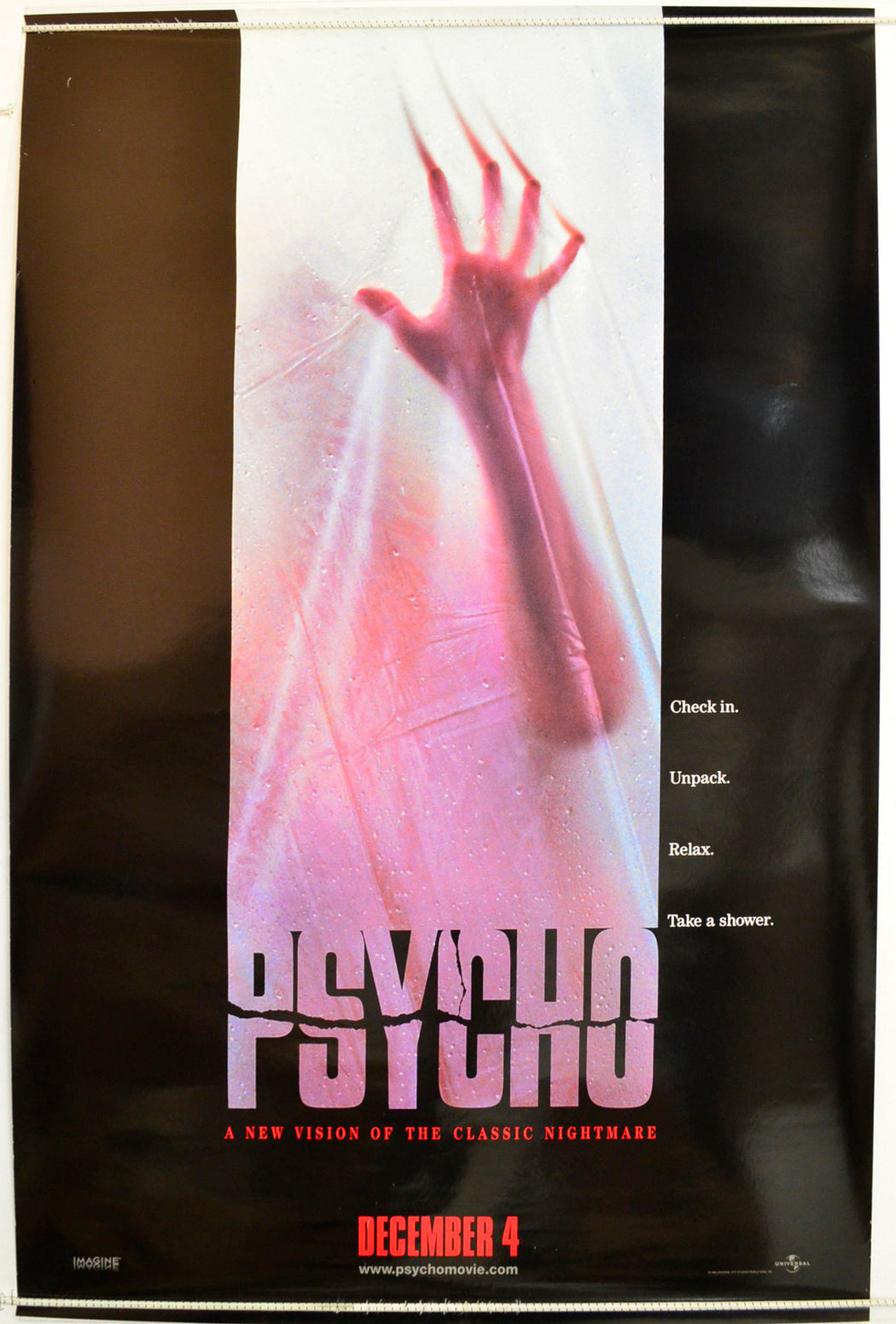 Psycho   (Teaser / Advance Version) Original One Sheet Poster - Film Poster - Movie Poster