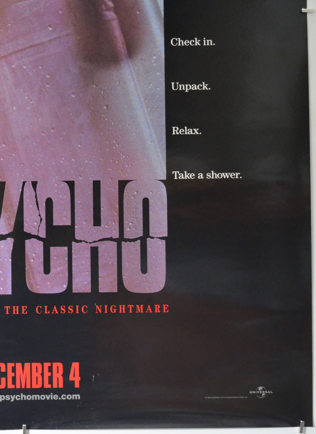 PSYCHO (Bottom Right) Cinema One Sheet Movie Poster 