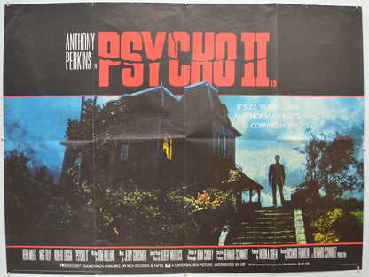 Psycho II  Original Quad Poster - Film Poster - Movie Poster