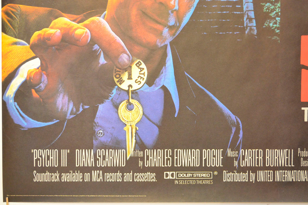 PSYCHO III (Bottom Left) Cinema Quad Movie Poster 