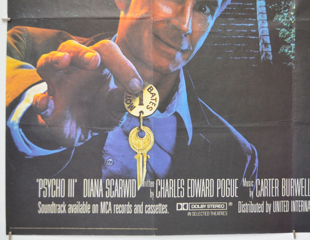 PSYCHO III (Bottom Left) Cinema Quad Movie Poster 