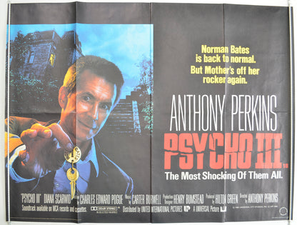 Psycho III  Original Quad Poster - Film Poster - Movie Poster