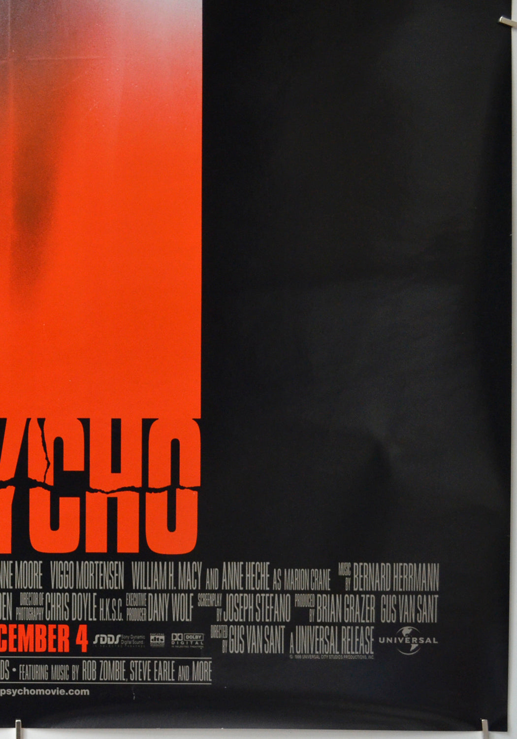 PSYCHO (Bottom Right) Cinema One Sheet Movie Poster 