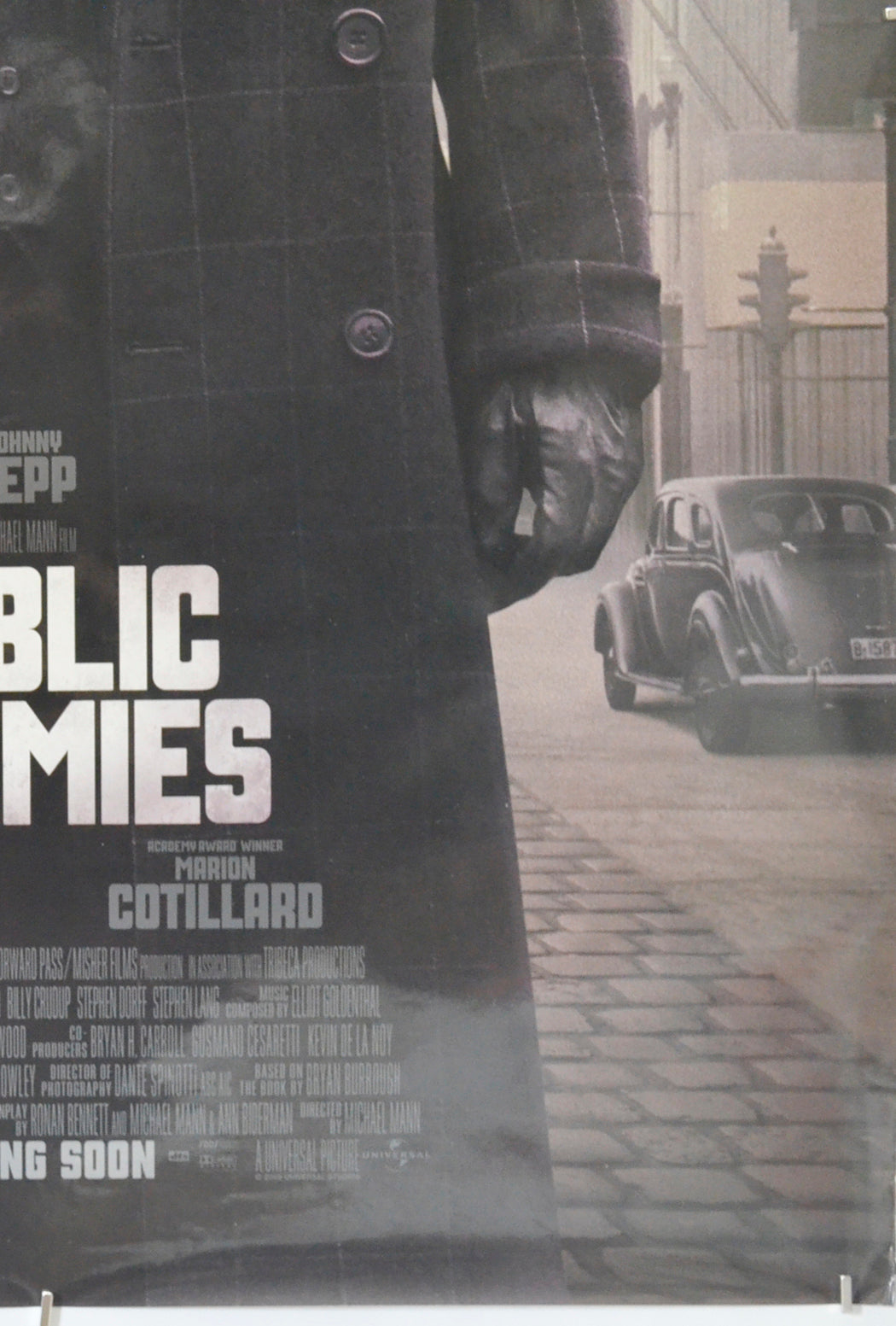 PUBLIC ENEMIES (Bottom Right) Cinema One Sheet Movie Poster 