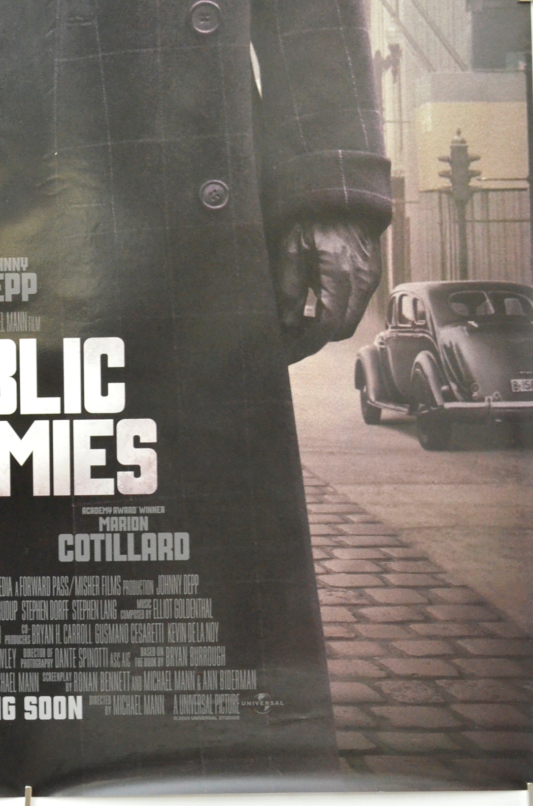 PUBLIC ENEMIES (Bottom Right) Cinema One Sheet Movie Poster 