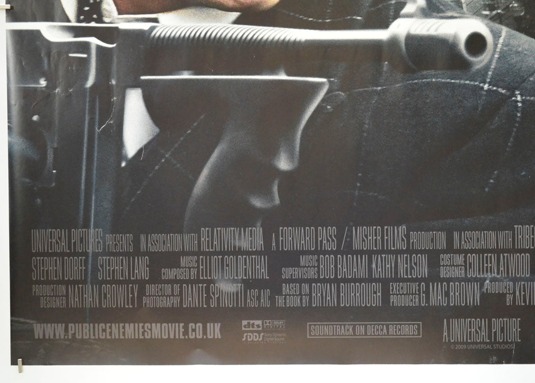 PUBLIC ENEMIES (Bottom Left) Cinema Quad Movie Poster 