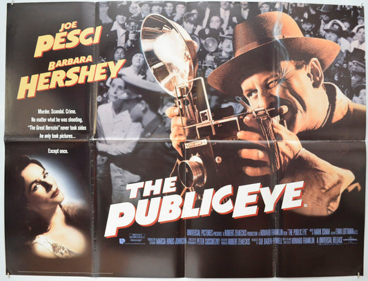 The Public Eye Original Quad Poster - Film Poster - Movie Poster