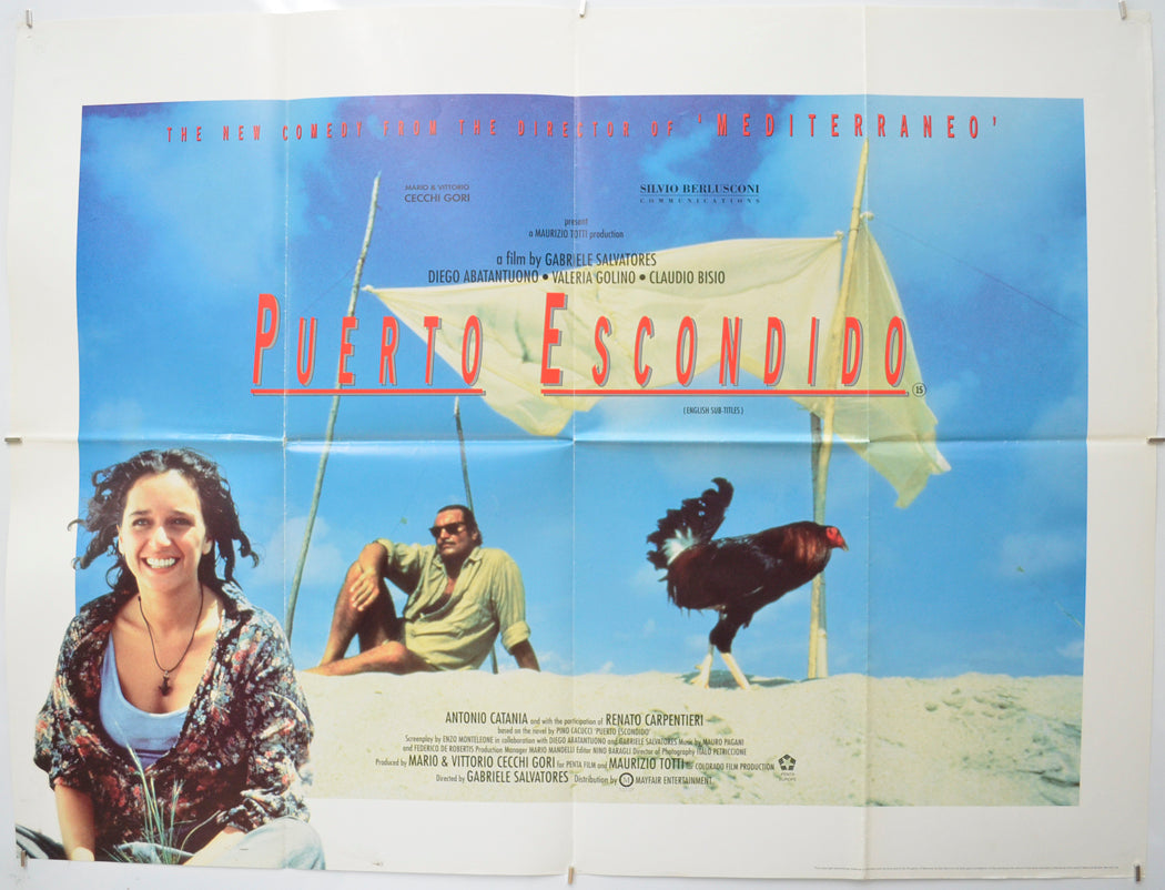 Puerto Escondido - Original Quad Poster - Film Poster - Movie Poster