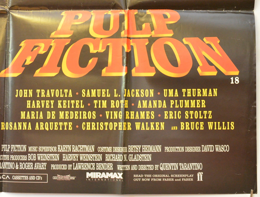 PULP FICTION (Bottom Right) Cinema Quad Movie Poster 