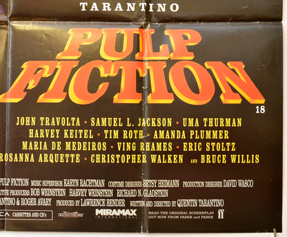 PULP FICTION (Bottom Right) Cinema Quad Movie Poster 