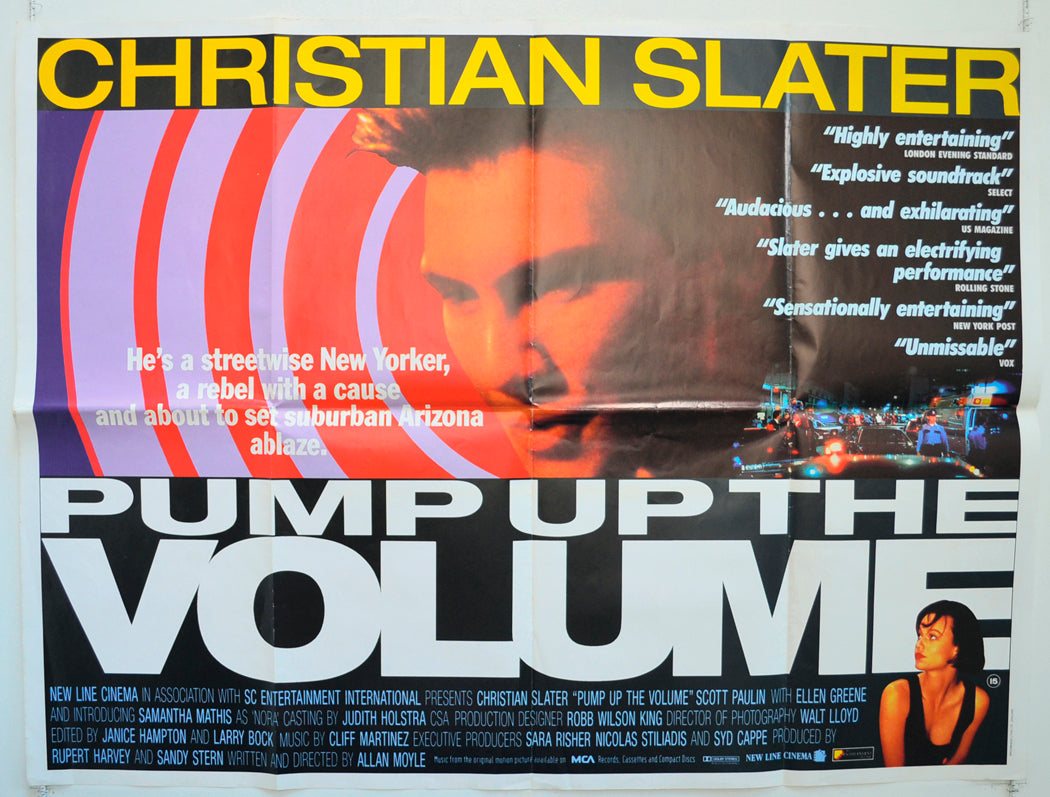 Pump Up The Volume Original Quad Poster - Film Poster - Movie Poster  