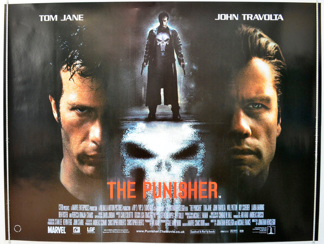 The Punisher  Original British Quad Poster - Film Poster - Movie Poster