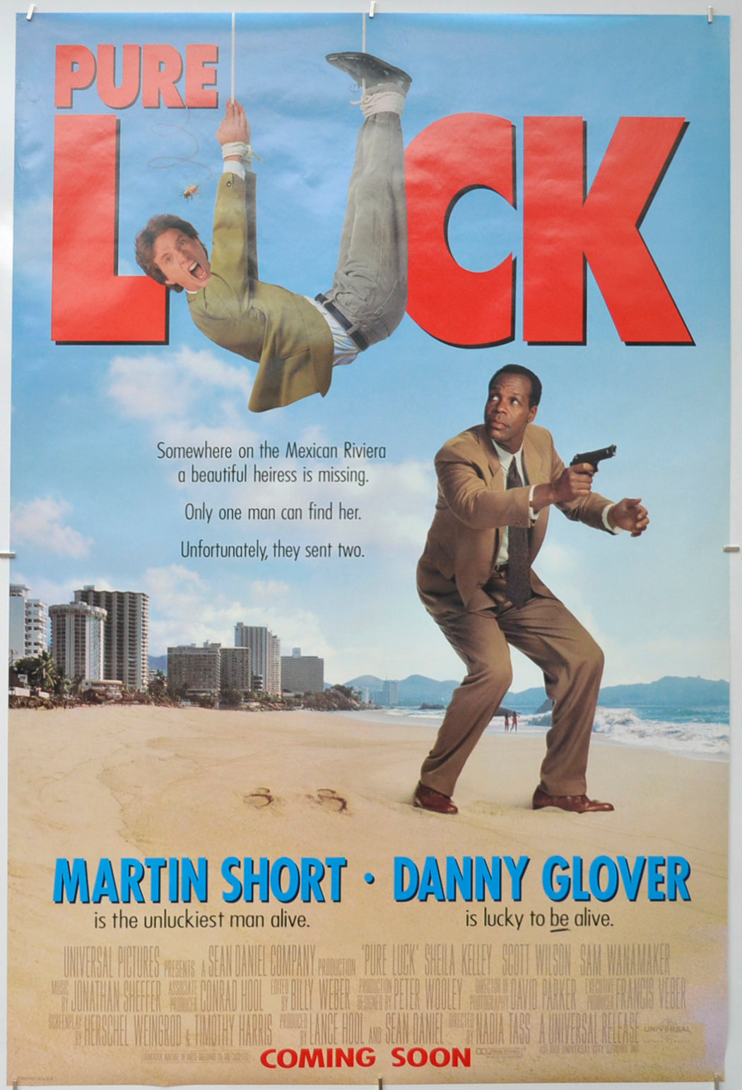 Pure Luck (Teaser / Advance Version) Original One Sheet Poster - Film Poster - Movie Poster