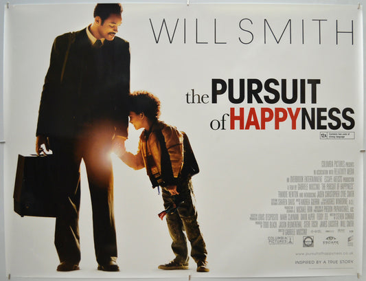 The Pursuit Of Happyness (a.k.a. The Pursuit Of Happiness) Original Quad Poster - Film Poster - Movie Poster